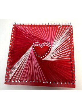 Heart String Art Wall Decor